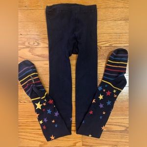 COPY - Polarn O. Pyret dark blue star stockings